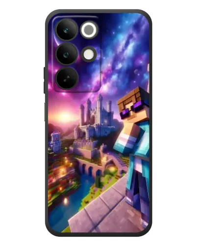 Чехол для Realme C85 с картинкой «Стив и космос»
