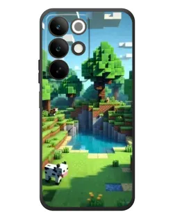 Чехол для Realme C85 с картинкой «Minecraft летний день»