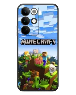 Чехол для Realme C85 с картинкой «Minecraft классический мир»