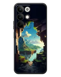 Чехол для Realme C85 с картинкой «Вид из пещеры»