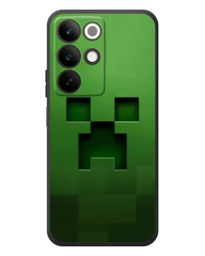 Чехол для Realme C85 с картинкой «Крипер микро-дизайн»