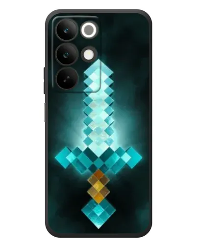 Чехол для Realme C85 с картинкой «Алмазный меч неон»