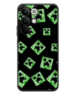 Чехол для Realme C85 с картинкой «Паттерн с криперами»