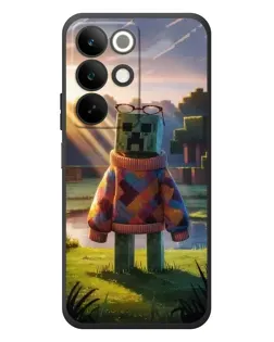 Чехол для Realme C85 с картинкой «Крипер в свитере»