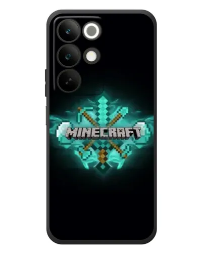 Чехол для Realme C85 с картинкой «Minecraft Diamond лого»