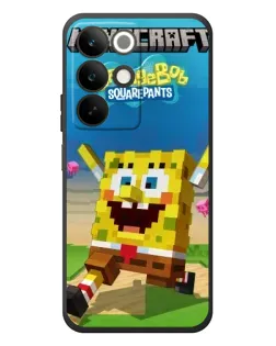 Чехол для Realme C85 с картинкой «Губка Боб Minecraft»