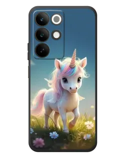 Чехол для Realme C85 с картинкой «Единорог на поляне» Чехол для Realme C85 с картинкой «Единорог на поляне»