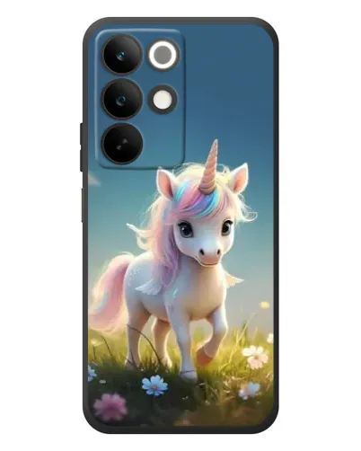 Чехол для Realme C85 с картинкой «Единорог на поляне» Чехол для Realme C85 с картинкой «Единорог на поляне»
