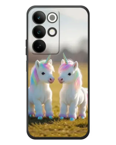 Чехол для Realme C85 с картинкой «Пара единорогов» Чехол для Realme C85 с картинкой «Пара единорогов»