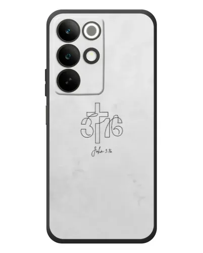 Чехол для Realme C85 с картинкой «Иоанна 3:16 Крест»