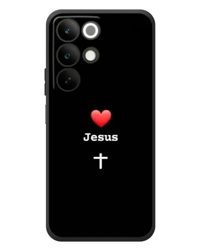 Чехол для Realme C85 с картинкой «Сердце - Jesus»