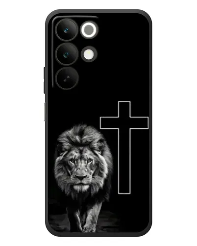 Чехол для Realme C85 с картинкой «Лев и Крест»