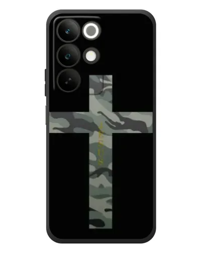 Чехол для Realme C85 с картинкой «Милитари Крест»