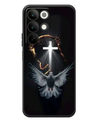 Чехол для Realme C85 с картинкой «Голубь и Свет»