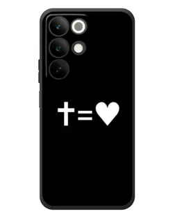 Чехол для Realme C85 с картинкой «Крест и Сердце»