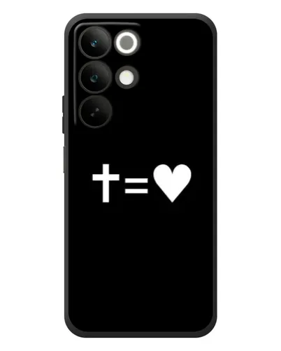 Чехол для Realme C85 с картинкой «Крест и Сердце»