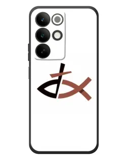 Чехол для Realme C85 с картинкой «Рыба и крест»