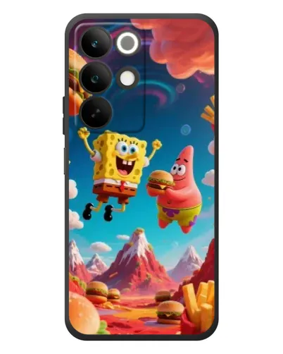 Чехол для Realme C85 с картинкой «Космический фастфуд»