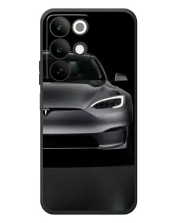 Чехол для Realme C85 с картинкой «Tesla Model S Look»