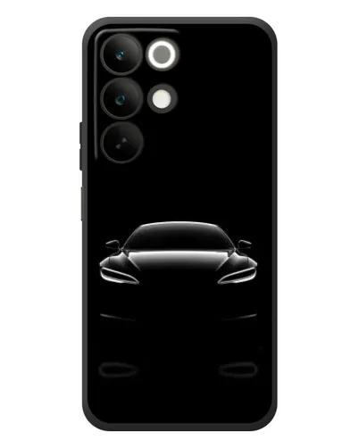 Чехол для Realme C85 с картинкой «Силуэт Tesla Night»