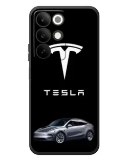 Чехол для Realme C85 с картинкой «Tesla Model Y»