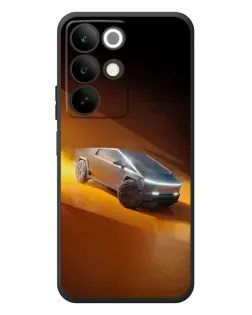 Чехол для Realme C85 с картинкой «Cybertruck в пустыне»
