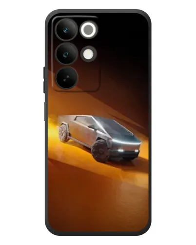 Чехол для Realme C85 с картинкой «Cybertruck в пустыне»