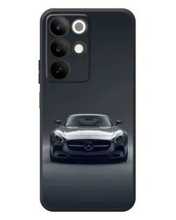 Чехол для Realme C85 с картинкой «Mercedes на черном»