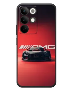 Чехол для Realme C85 с картинкой «Mercedes AMG — красная линия»