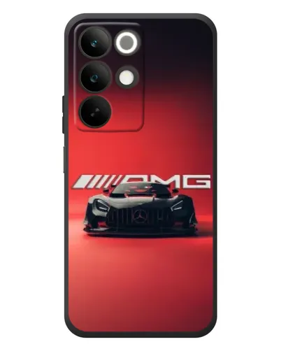 Чехол для Realme C85 с картинкой «Mercedes AMG — красная линия»