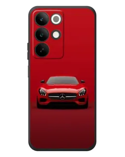 Чехол для Realme C85 с картинкой «Красный Mercedes AMG»