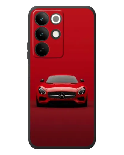 Чехол для Realme C85 с картинкой «Красный Mercedes AMG»