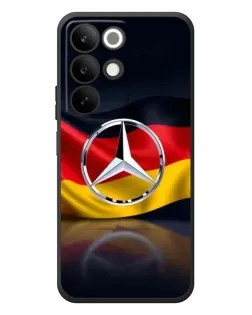 Чехол для Realme C85 с картинкой «Mercedes — флаг Германии»