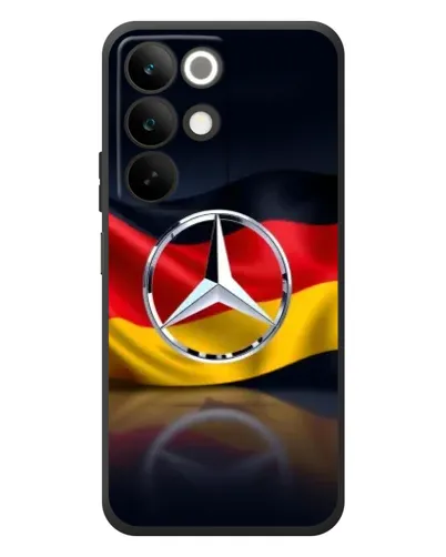 Чехол для Realme C85 с картинкой «Mercedes — флаг Германии»