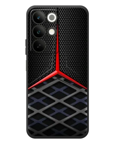 Чехол для Realme C85 с картинкой «Mercedes Carbon Grid»