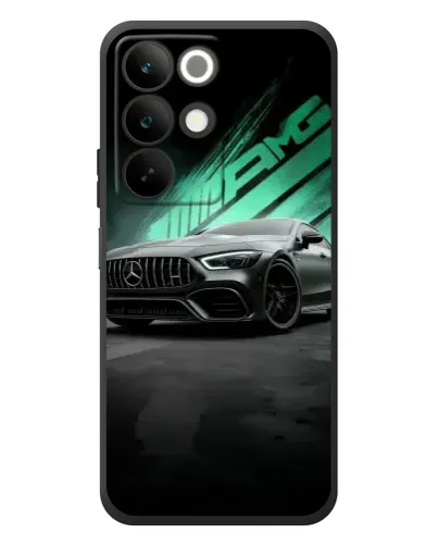 Чехол для Realme C85 с картинкой «Темный Mercedes AMG»