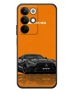 Чехол для Realme C85 с картинкой «Оранжевый Mercedes AMG»