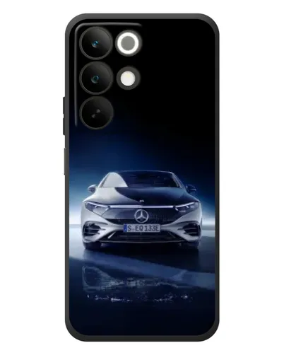 Чехол для Realme C85 с картинкой «Ночной Mercedes EQ»