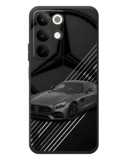 Чехол для Realme C85 с картинкой «Mercedes AMG — графика»