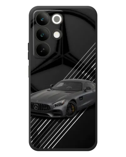 Чехол для Realme C85 с картинкой «Mercedes AMG — графика»