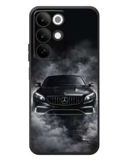 Чехол для Realme C85 с картинкой «Mercedes в дыму»