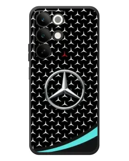 Чехол для Realme C85 с картинкой «Mercedes — бирюзовый акцент»