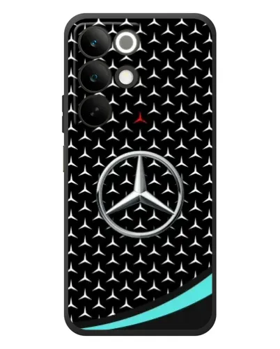 Чехол для Realme C85 с картинкой «Mercedes — бирюзовый акцент»