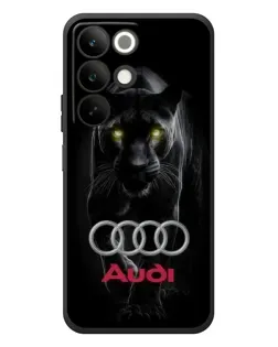 Чехол для Realme C85 с картинкой «Пантера и Audi»