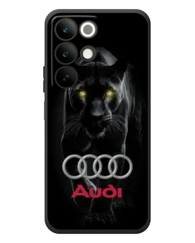 Чехол для Realme C85 с картинкой «Пантера и Audi»