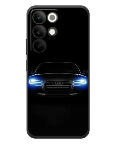 Чехол для Realme C85 с картинкой «Audi в неоне»