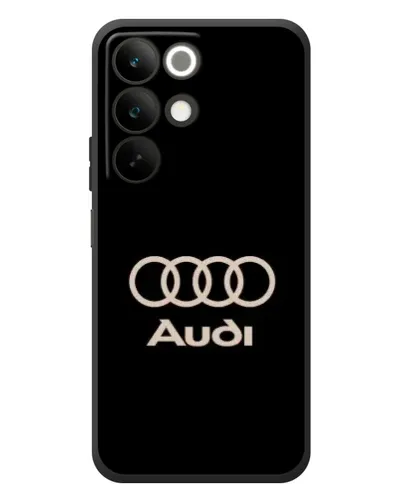 Чехол для Realme C85 с картинкой «Audi — золотой логотип»