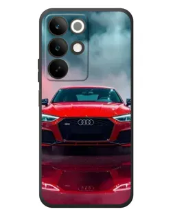 Чехол для Realme C85 с картинкой «Audi RS — красный стиль»