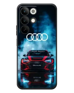 Чехол для Realme C85 с картинкой «Audi Sport — неон»