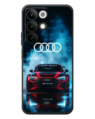 Чехол для Realme C85 с картинкой «Audi Sport — неон»